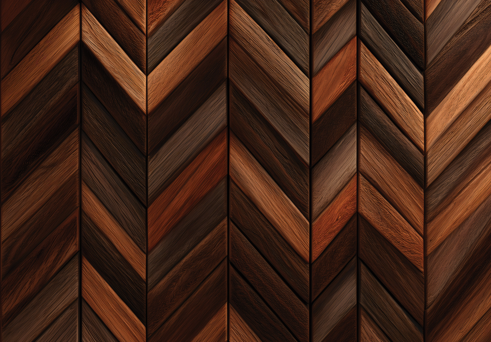 Фототапет Дървена геометрия в топли орехови тонове